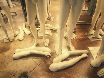 Low section of man legs