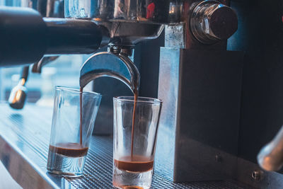 Close-up of coffee on table