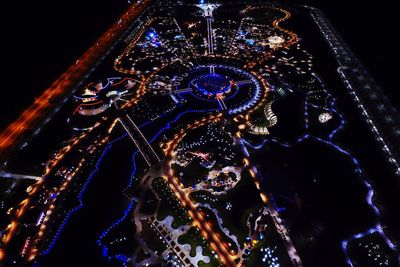 Low angle view of firework display