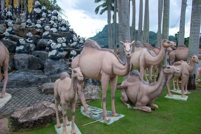 View of horse statue against sky