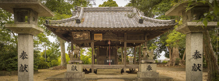 View of old temple building