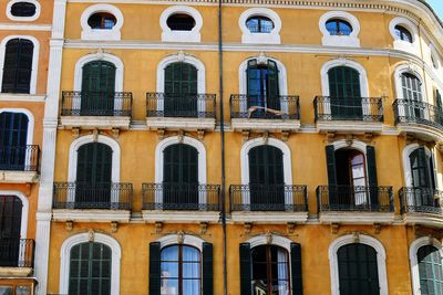 Low angle view of building in city