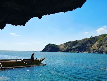 Scenic view of sea against sky