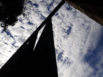 Low angle view of building against sky