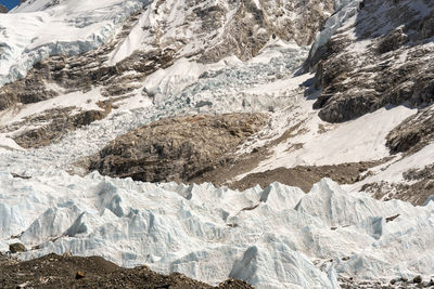 Scenic view of snow covered mountain