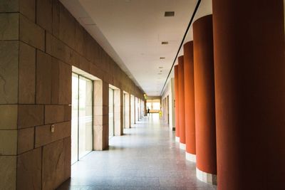 Empty corridor of building