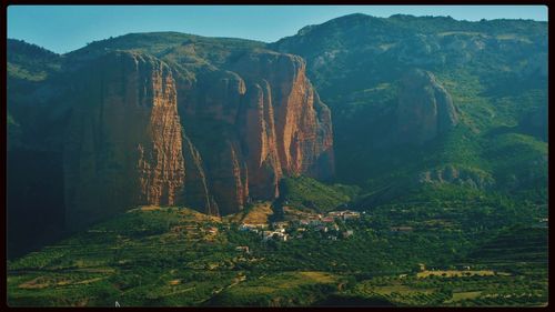 Scenic view of mountains