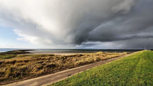 Scenic view of landscape against sky
