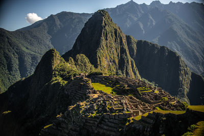 Scenic view of mountain range