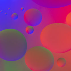 Full frame shot of multi colored bubbles