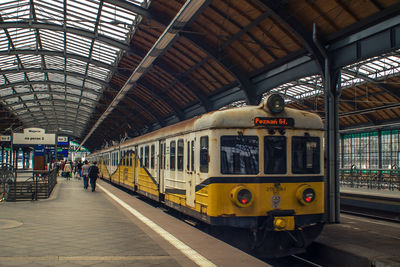 Train at railroad station