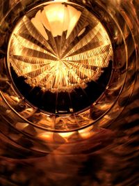 Close-up of illuminated lamp