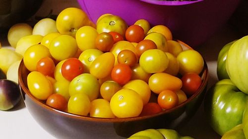 Close-up of fruits in bowl