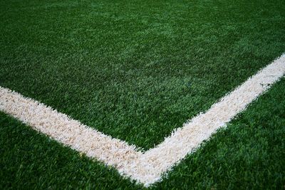 Full frame shot of soccer field