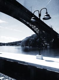 View of bridge over river