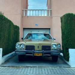 Vintage car in city