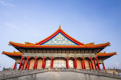 The national theater and concert hall in taipei, taiwan. magnificent chinese-style palace building
