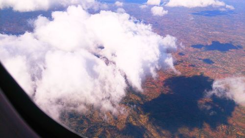 Aerial view of cloudscape