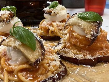 Close-up of dessert in plate