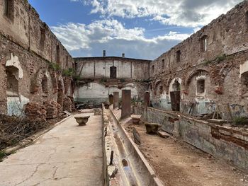 View of old ruins against sky