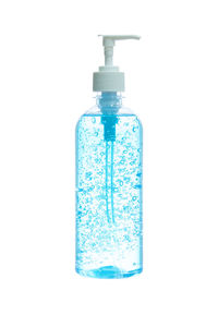 Close-up of bottle against white background