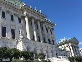 Low angle view of historical building against sky