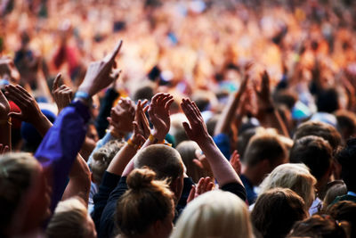 Crowd at music concert