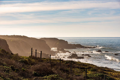 Scenic view of sea against sky