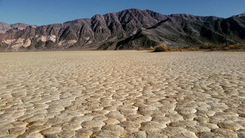 Scenic view of desert against sky