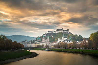 Salzburg historic town center, austria