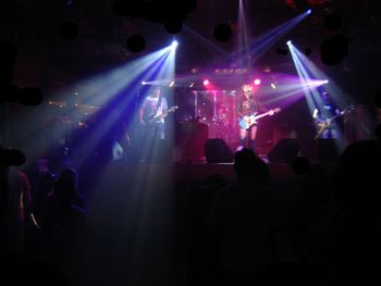 People enjoying music concert