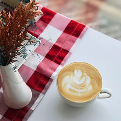 Close-up of coffee on table