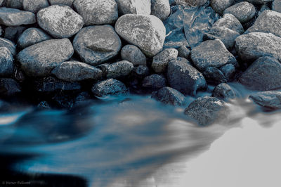Rocks in water