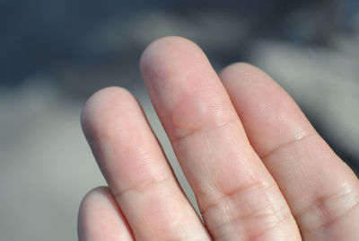 Cropped image of fingers