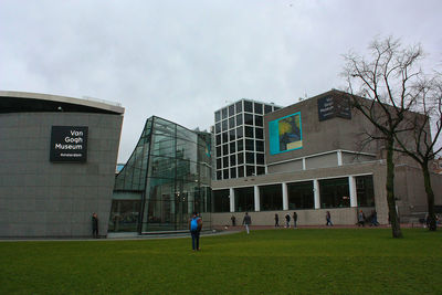 Buildings against sky in city