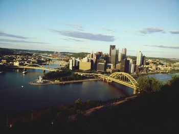 View of city at waterfront