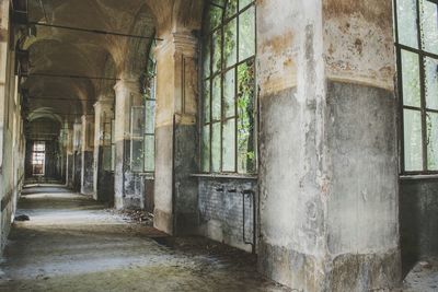 Corridor of old building