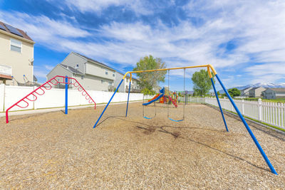 Low angle view of built structure against sky