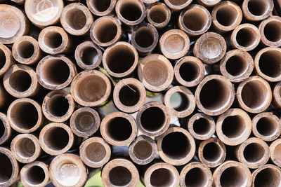 Full frame shot of pipes