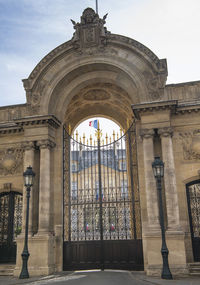 Low angle view of historical building against sky