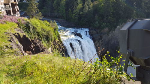 River flowing through rocks