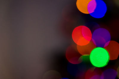 Defocused image of lights