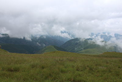 Scenic view of landscape against sky