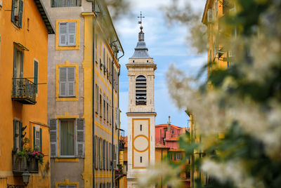 Low angle view of building against sky