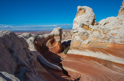 Panoramic view of rock formations