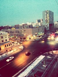 City street at night