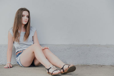 Portrait of young woman