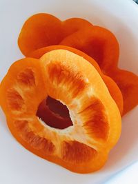 Close-up of food over white background