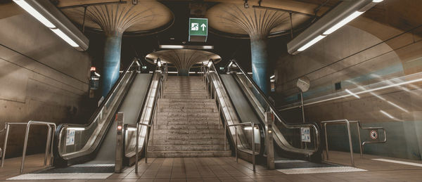 Interior of subway station