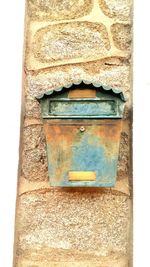 Close-up of old door of house